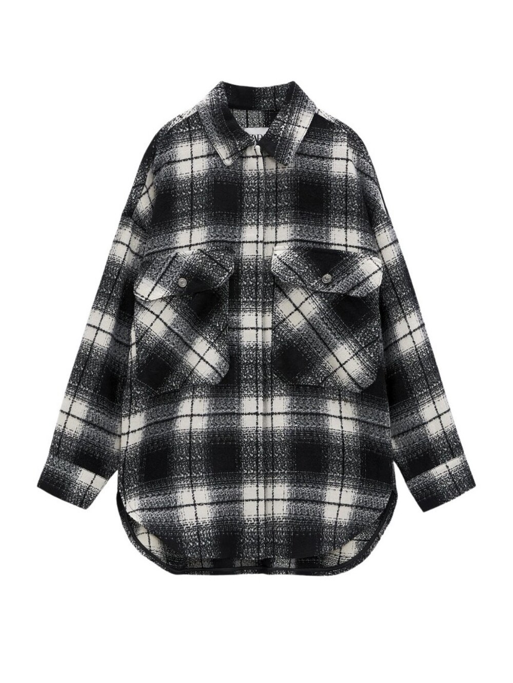 ZARA | Plaid Overshirt Shacket Sz S